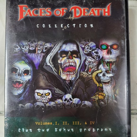 Faces of Death Collection Volumes I - IV (plus two bonus programs)